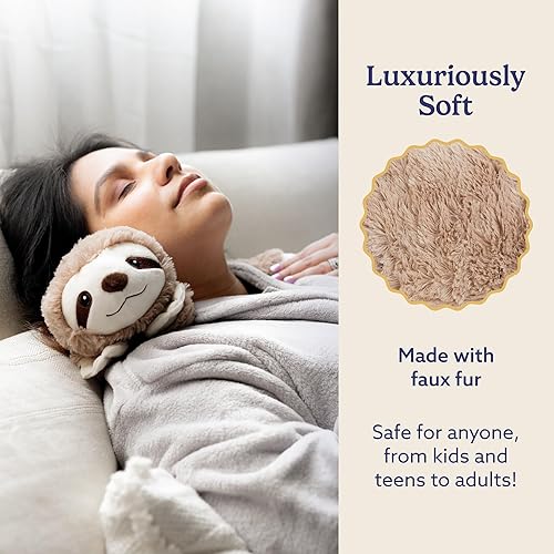 Miniatura 3 de warmies Microwavable Neck & Shoulder Wrap - Heating & Cooling Plush Pad for Calming Relaxation - Weighted & Heated Neck Warmer with Scented Lavender