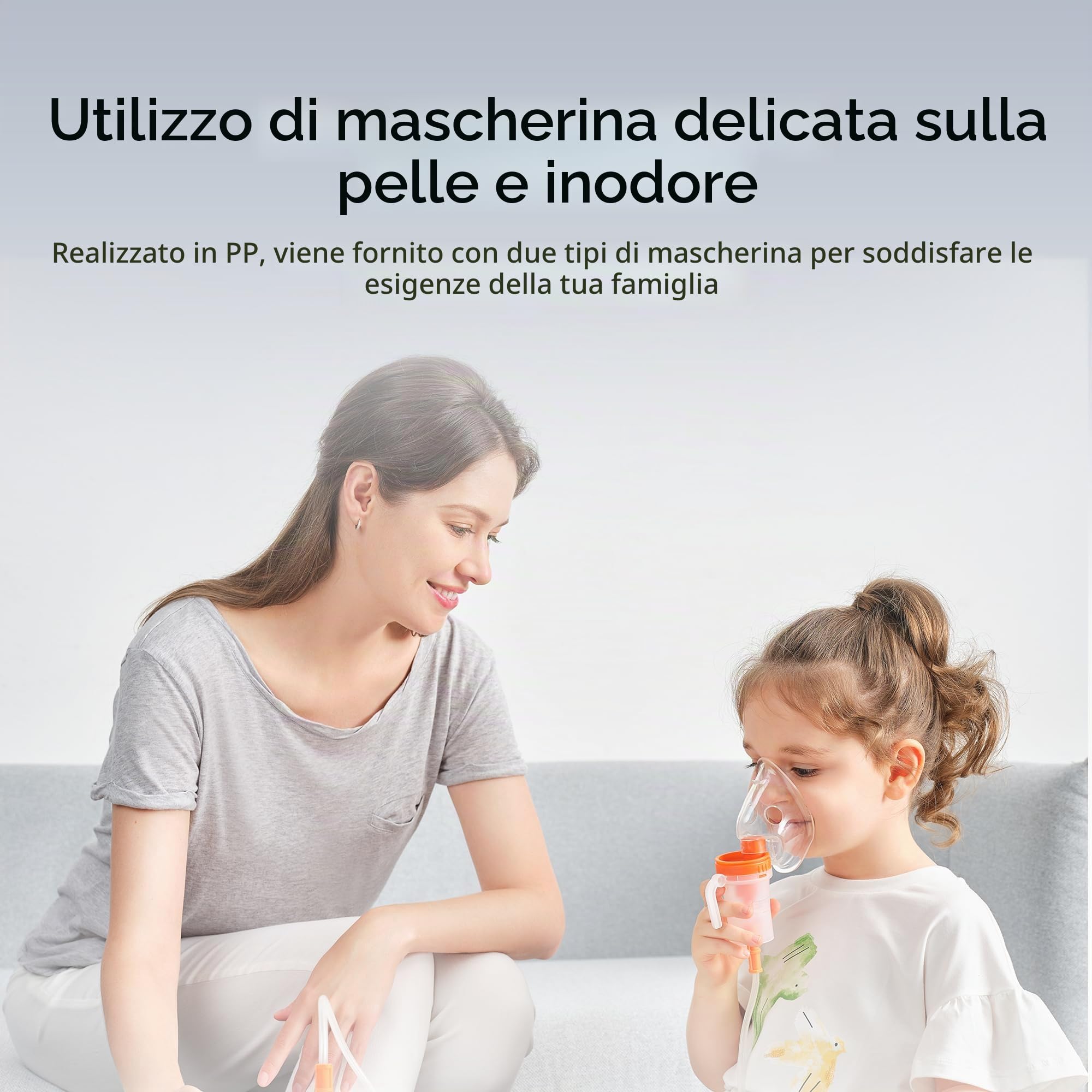 yuwell Aerosol con Tecnologia ad Aria Compressa Mediante Compressore, Design Leggero e Portatile, per il Trattamento delle Vie Respiratorie, Adatto per Adulti e Bambini, Facile da Pulire (405B)