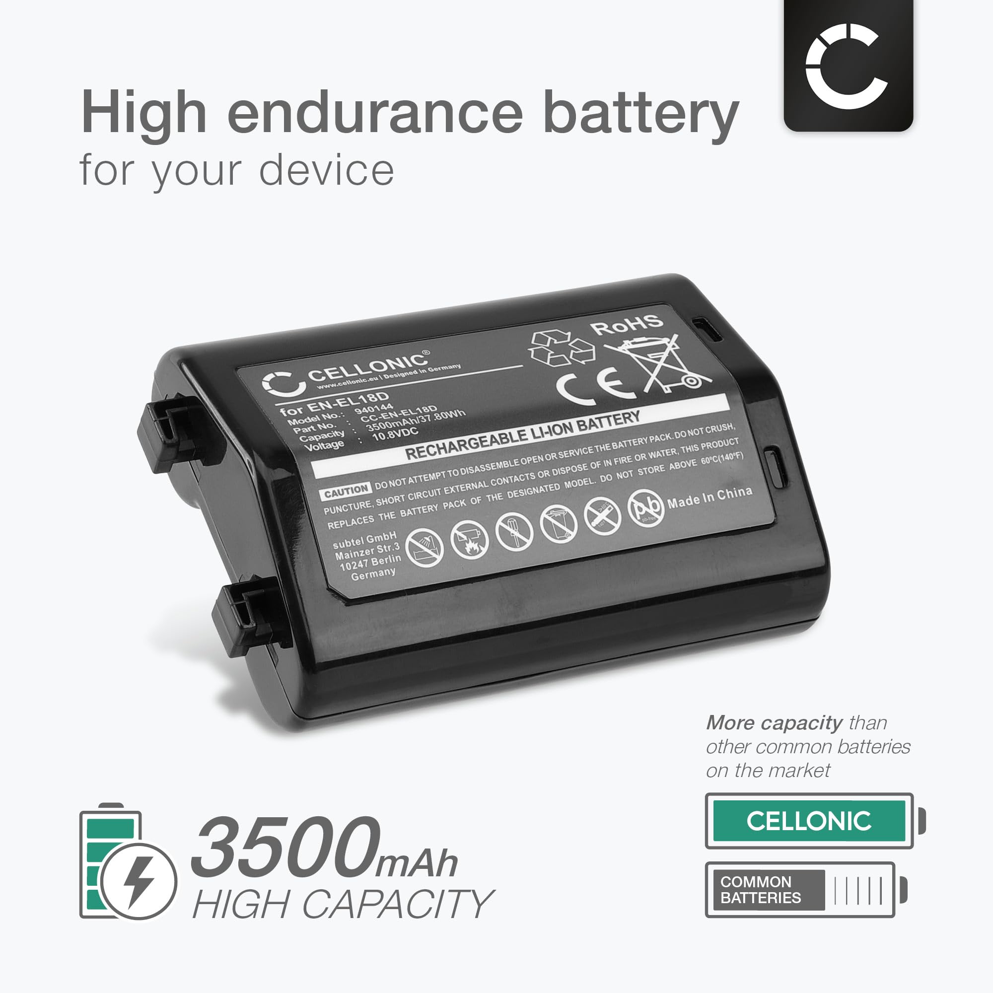 JYJZPB 2 X EN-EL15C/EN-EL15 Batterij en oplader voor Nikon D850, D750