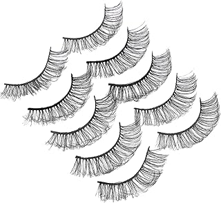 BIUDECO 5 Pares De Cílios Postiços Densos Cílios Naturais Tira Cílios Cílios Falsos Cílios Postiços Cílios Naturais Suprimentos Meninas Cílios Extensões De Cílios Cílios Postiços Barra