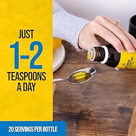 On Target Living Alaskan Cod Liver Oil- Travel Size 3.33 oz. | Naturally Occurring Vitamins A & D | Organic Lemon Flavor | Premium Line Caught Cod Liver Oil