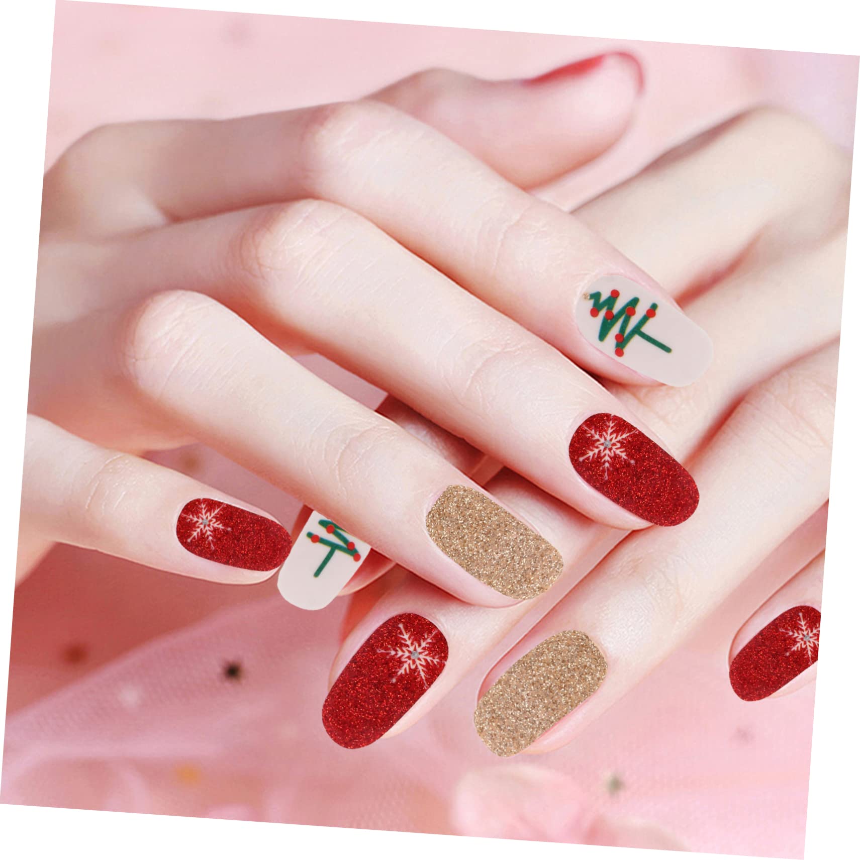 FRCOLOR 30 Fogli Adesivi Per Natalizi Decalcomanie Per Nail Art Natalizie Invernali Adesivo Per Nail Art Natalizio Adesivo Di Arte Del Di Natale Pellicola Per