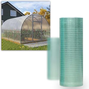 Polycarbonate Roofing Sheet, Transparent Greenhouse Panels,0.8mm Daylighting Panel,Uv Protection,Poly Plastic Sheets,Window and Door Canopy Cover for Carport Cold Replacement Shed Panels,WL-0.8x4m