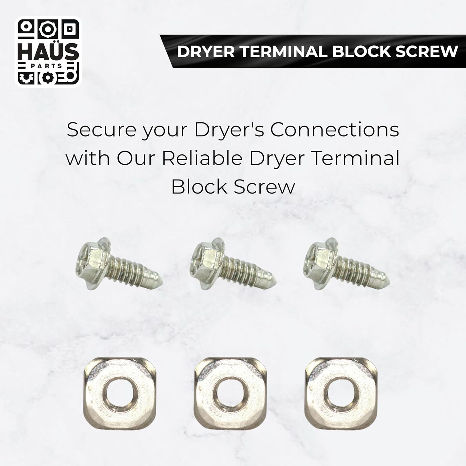 279393 Dryer Terminal Block Screws Kit – Compatible with Whirlpool, Kenmore, Maytag – Replacement for PS334188, AP3020386, 3184, 279393VP, 279393D, AH334188, EA334188 (54)