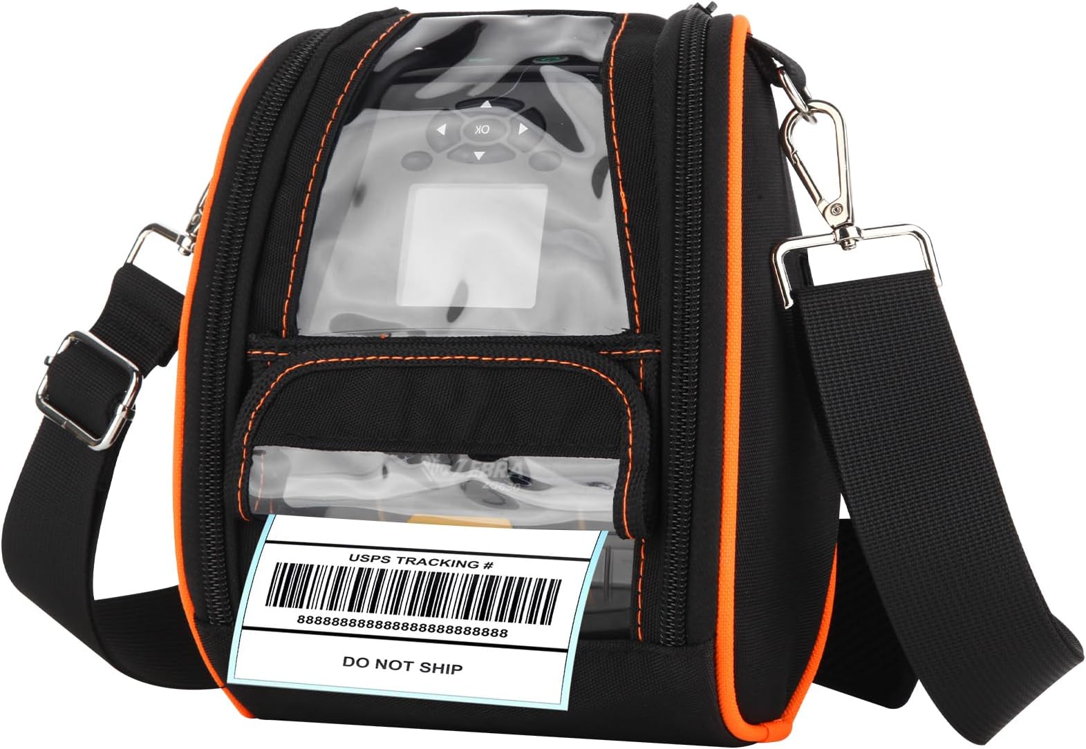 IYOUBOL Carrying Case for Zebra ZQ630 & QLN420 - Portable Thermal Label Printer Bag with Shoulder Strap, Easy Transport and Protection, Convenient Label Access | P1050667-017, ZEB-P1050667017