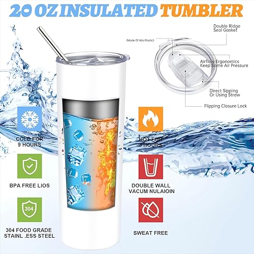 Miniatura 3 de Sieral 3 piezas de regalo de propuesta de madrina "Will You Be My Godmother" de acero inoxidable de 20 onzas, bolsa de maquillaje para ahijada,