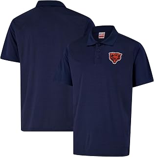 Ultra Game Mens NFL Official Super Soft Quick Dry Jersey Polo Shirt