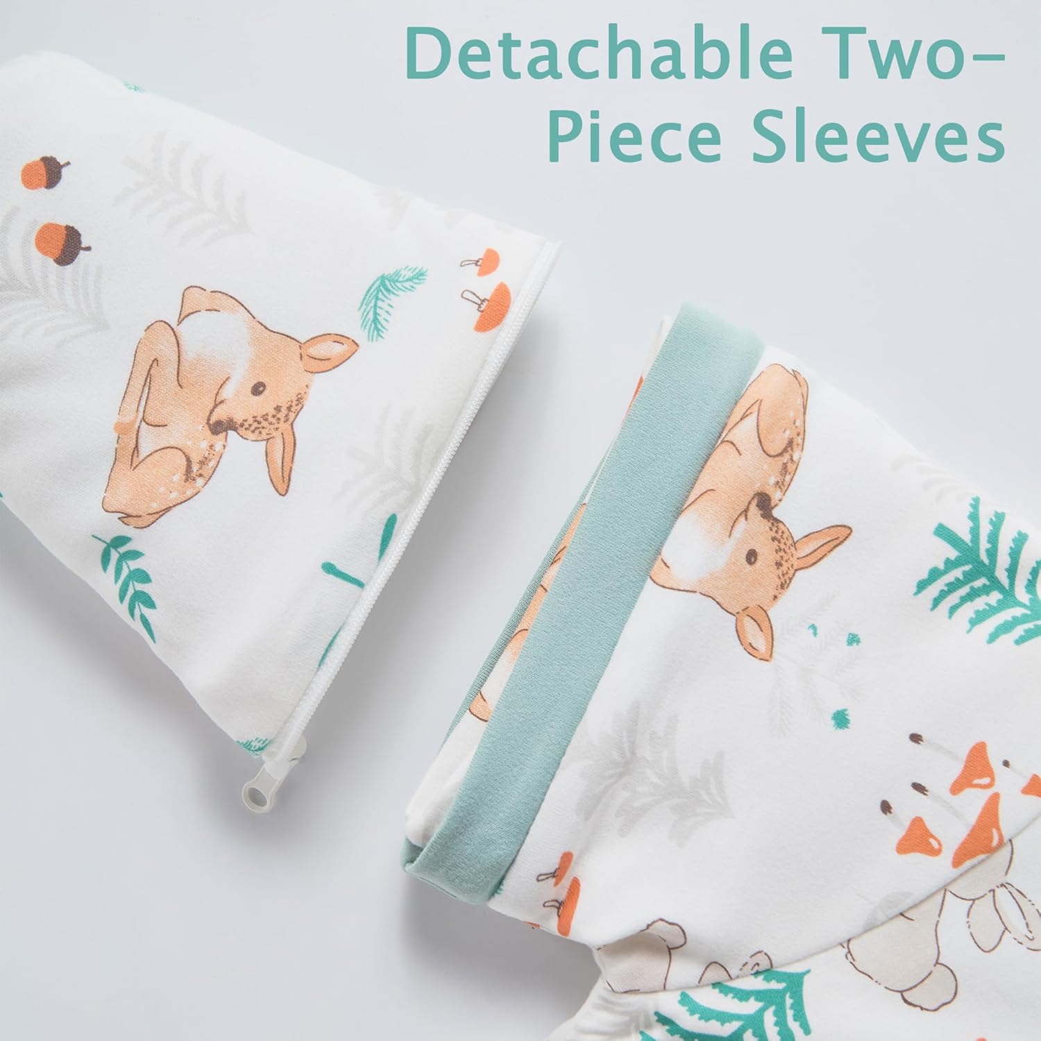 2.5 Tog Winter Sleep Sack with Feet for Baby/Toddler, Sleeping Bag with Legs & Detachable Sleeves