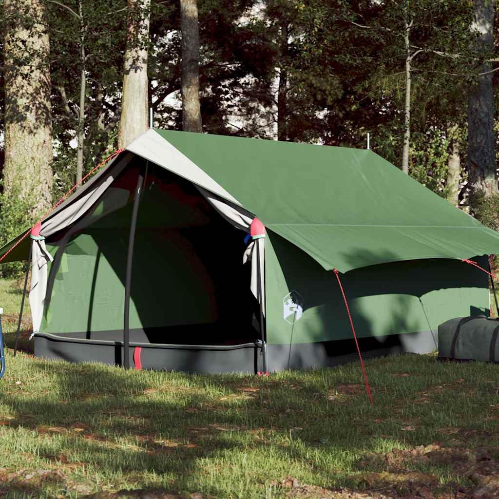 vidaXL Campingzelt, Trekkingzelt für 2 Personen Wasserdicht, Zelt mit Insektenschutz für Outdoor Camping Wandern, Wanderzelt Leicht Tragbar, Grün