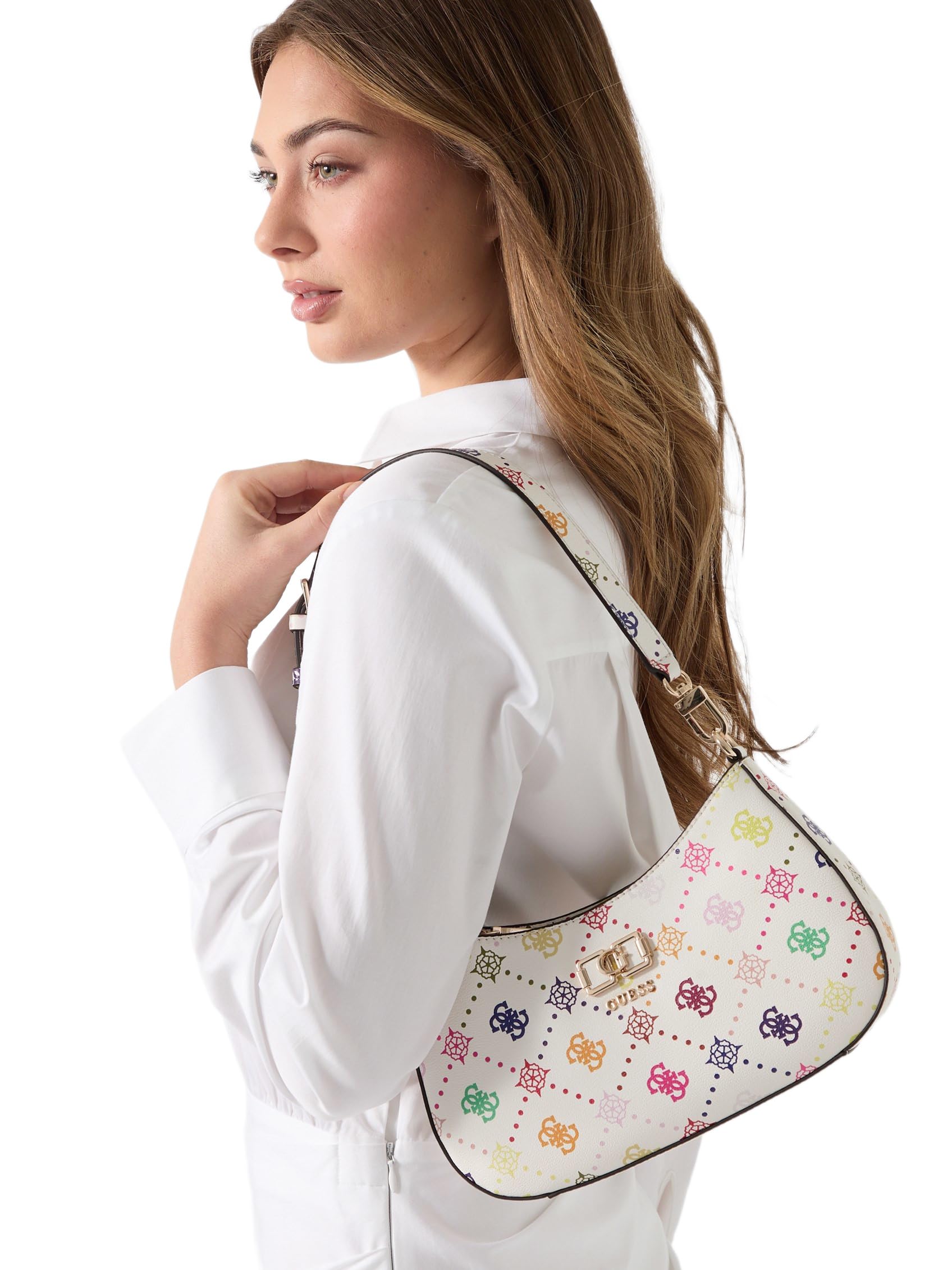 Emelie Logo Top Zip Bolso de hombro