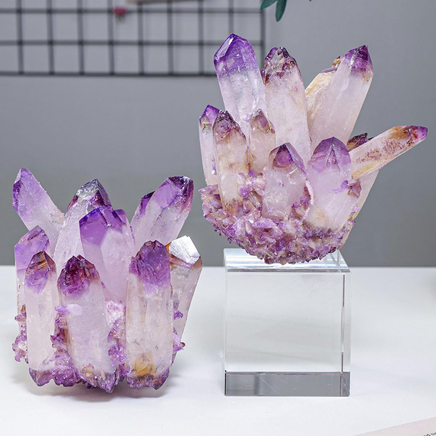 Amethyst Crystal Quartz Cluster, Amethyst Crystal Cluster Crystals for Witchcraft Home Decor,700~800g