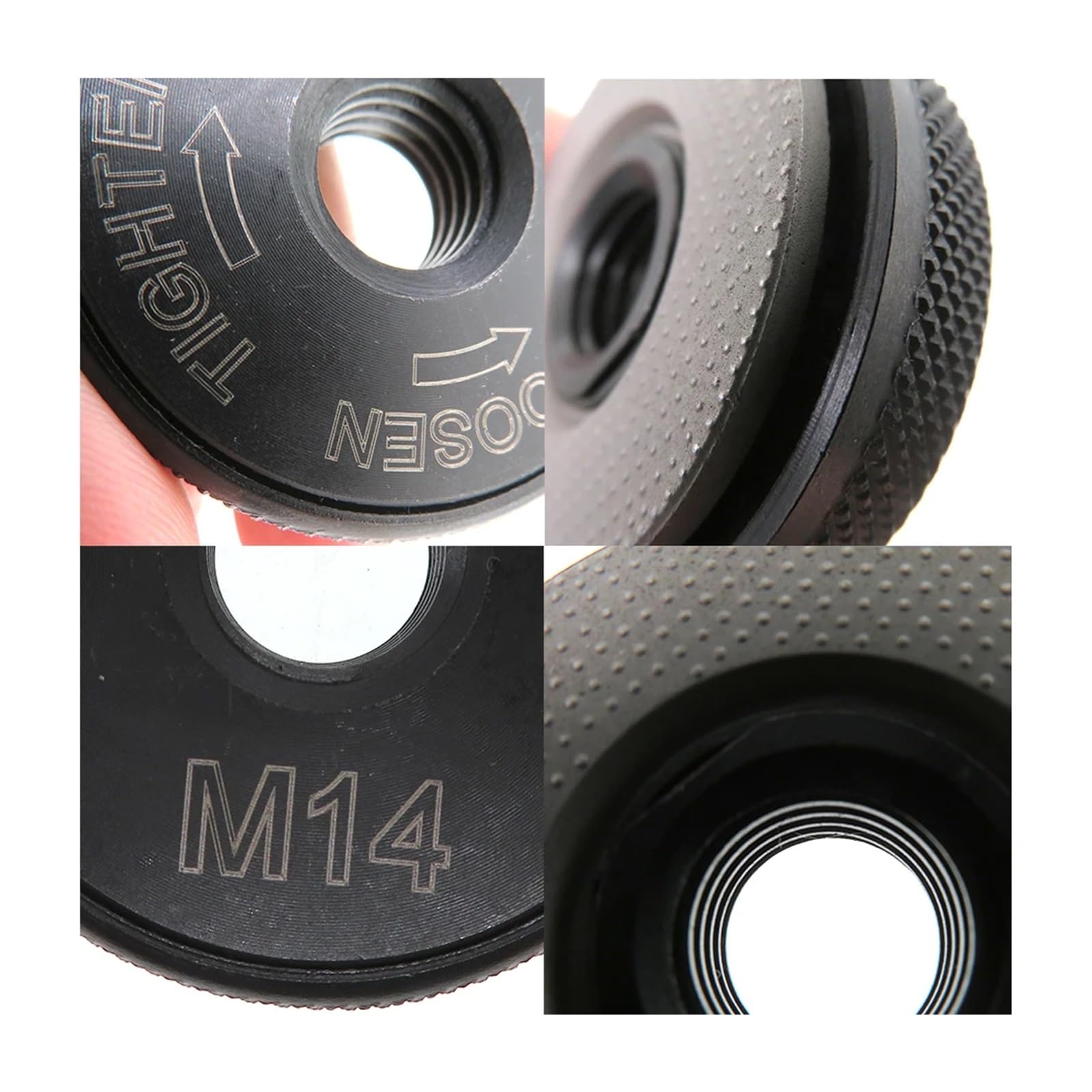 Smerigliatrice angolare con dado M14 Piastra autobloccante Utensili for mandrinocostruiti for smerigliatrice angolare a serraggio rapido 125-230Accessori angolare a sgancio rapido(10pcs B)