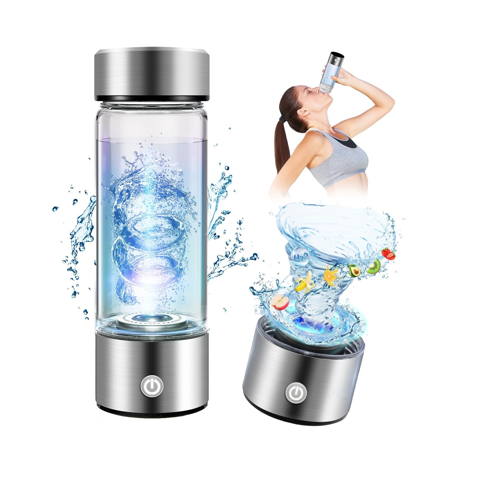 10.0 New Upgrade Hydrogen Water Bottle【NO.1 Certified Hydrogen Tech Bottle 100% Leak 】【3000+ PPB Viscosity】