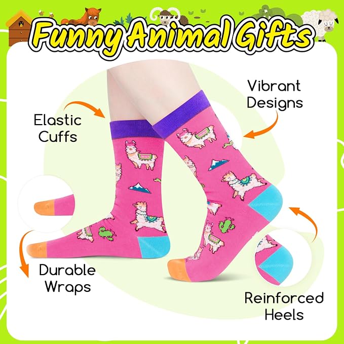 Medias divertidas de animales unisex para adultos miniatura 3