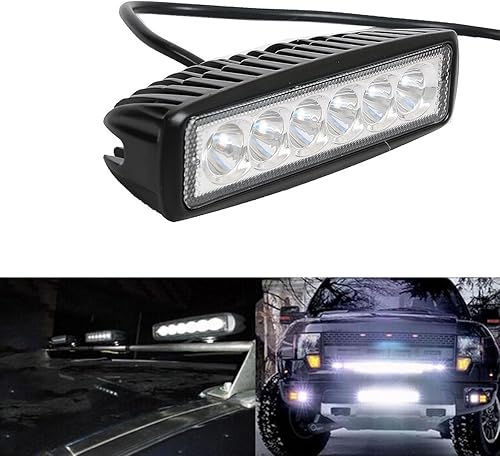 Miniatura 6 de AUXTINGS 4 unids 6 pulgadas 18W Spot Led barra de luz de trabajo para Jeep Off Road 4WD 4x4 cabina UTE SUV ATV camión barco
