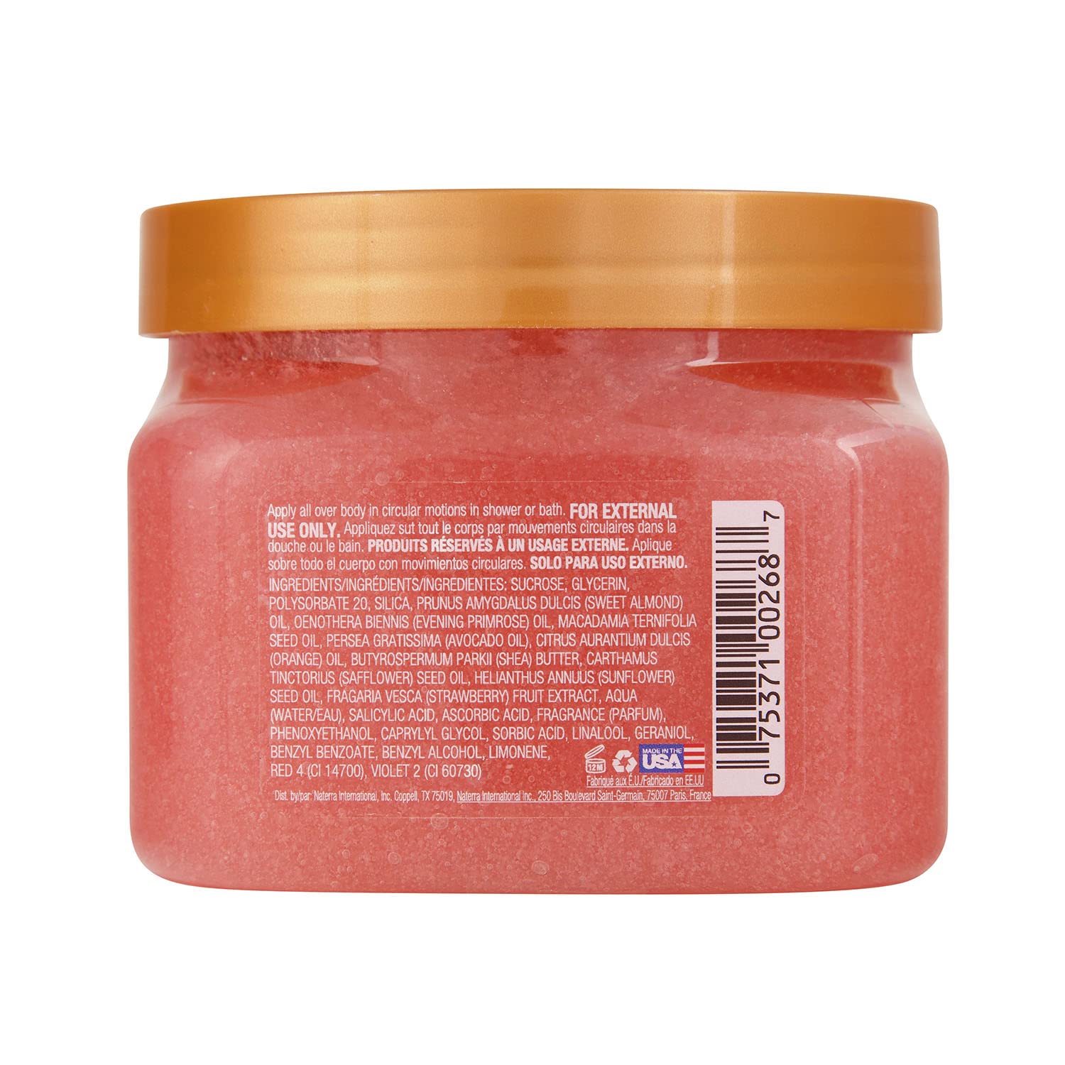 Tree Hut Strawberry Shea Sugar Scrub, Exfoliating, Hydrating & Moisturizing Body Scrub with Shea Butter & Nourishing Essential Oils, Smooth & Soften Skin, 18 oz