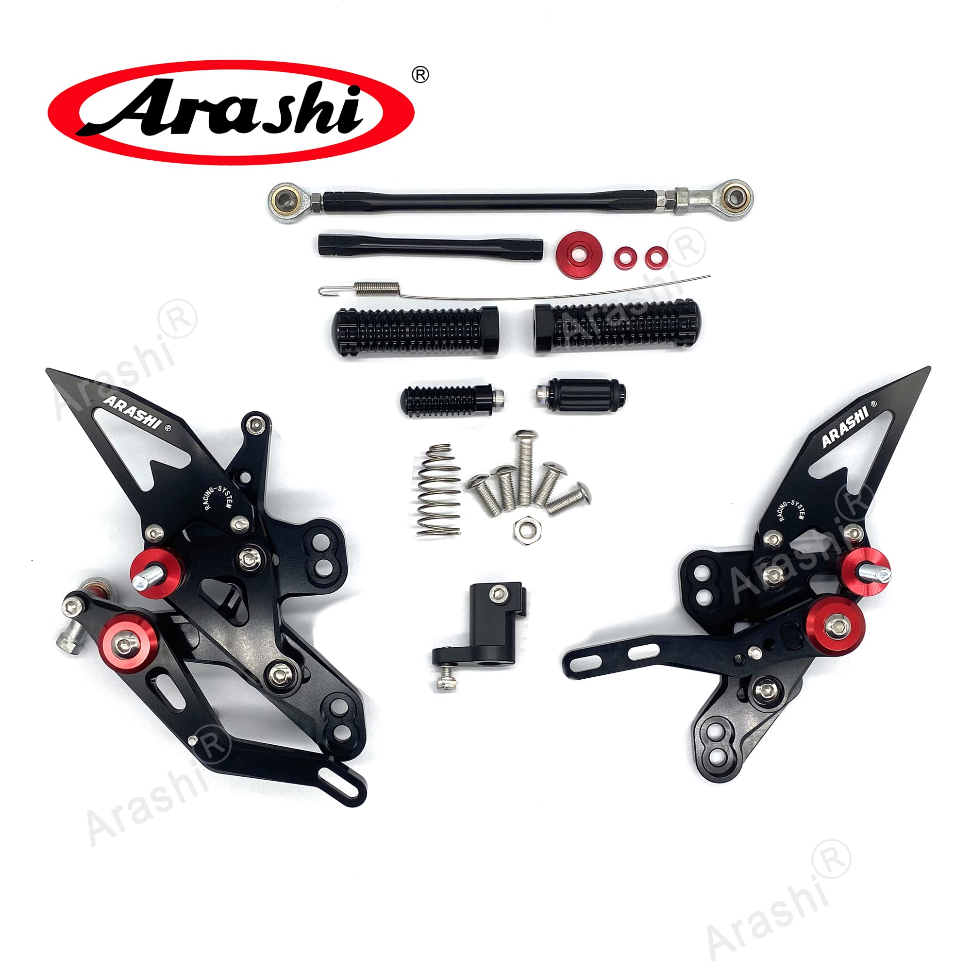 Amazon | Arashi CNC 調整可能 バックステップキット適合車種ホンダ 