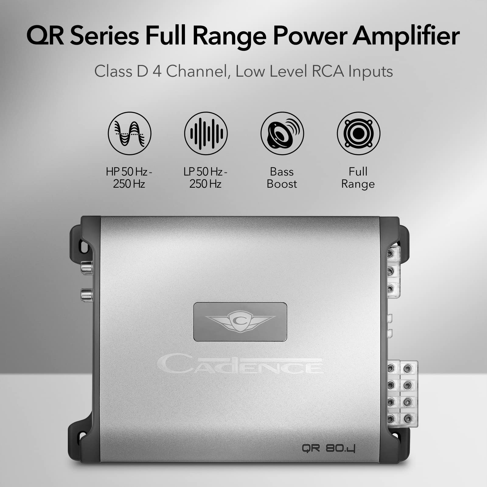 Amazon.co.jp: Cadence QR80.4 1000ワット 最大電力クラスD フルレンジ 