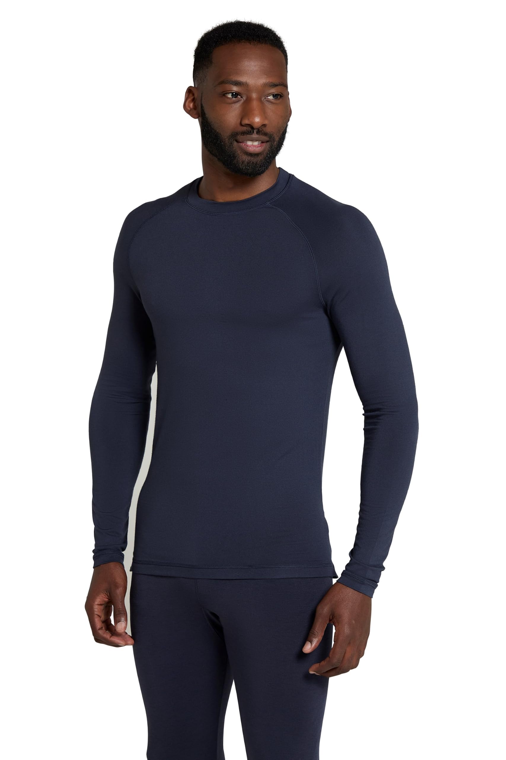 Mountain Warehouse Keep The Heat Mens Thermal Top - Lightweight, Isotherm & Moisture Wicking Baselayer - Winter Camping, Outdoors, Travelling & Hiking Navy XL