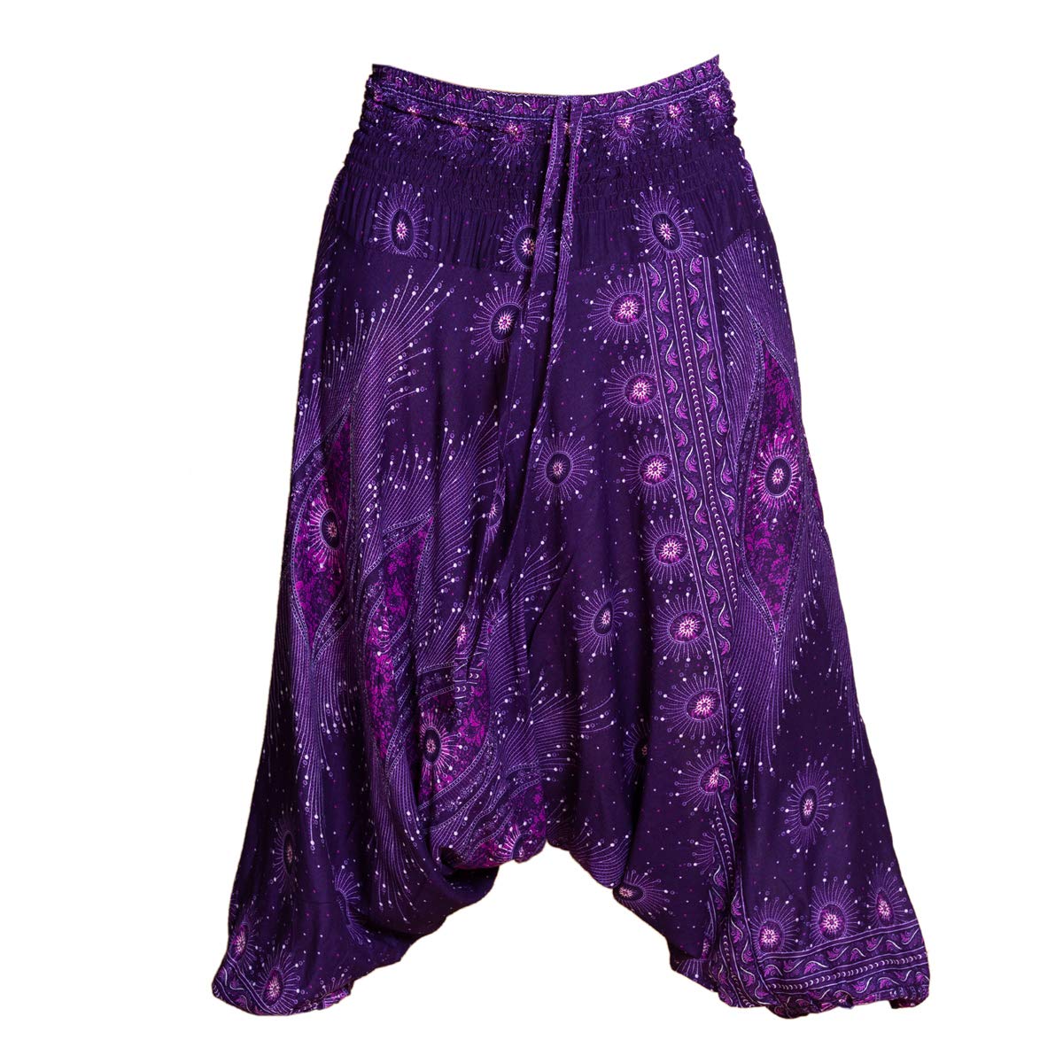 Panasiam Unisex V23 Purple Aladin Pants Peacock Xl