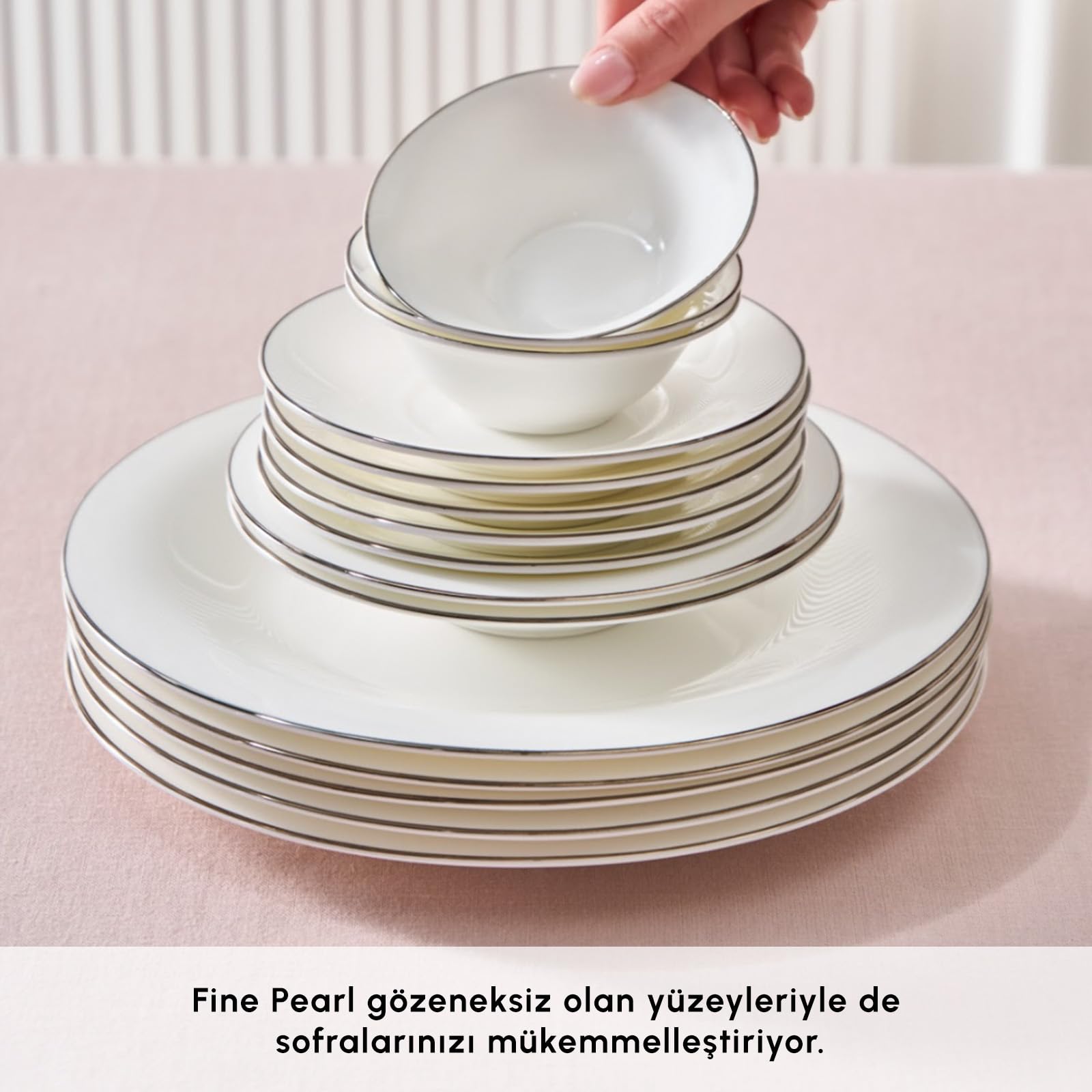 Karaca Fine Pearl New Fame Plt 26 szt. zestaw śniadaniowy Rnd