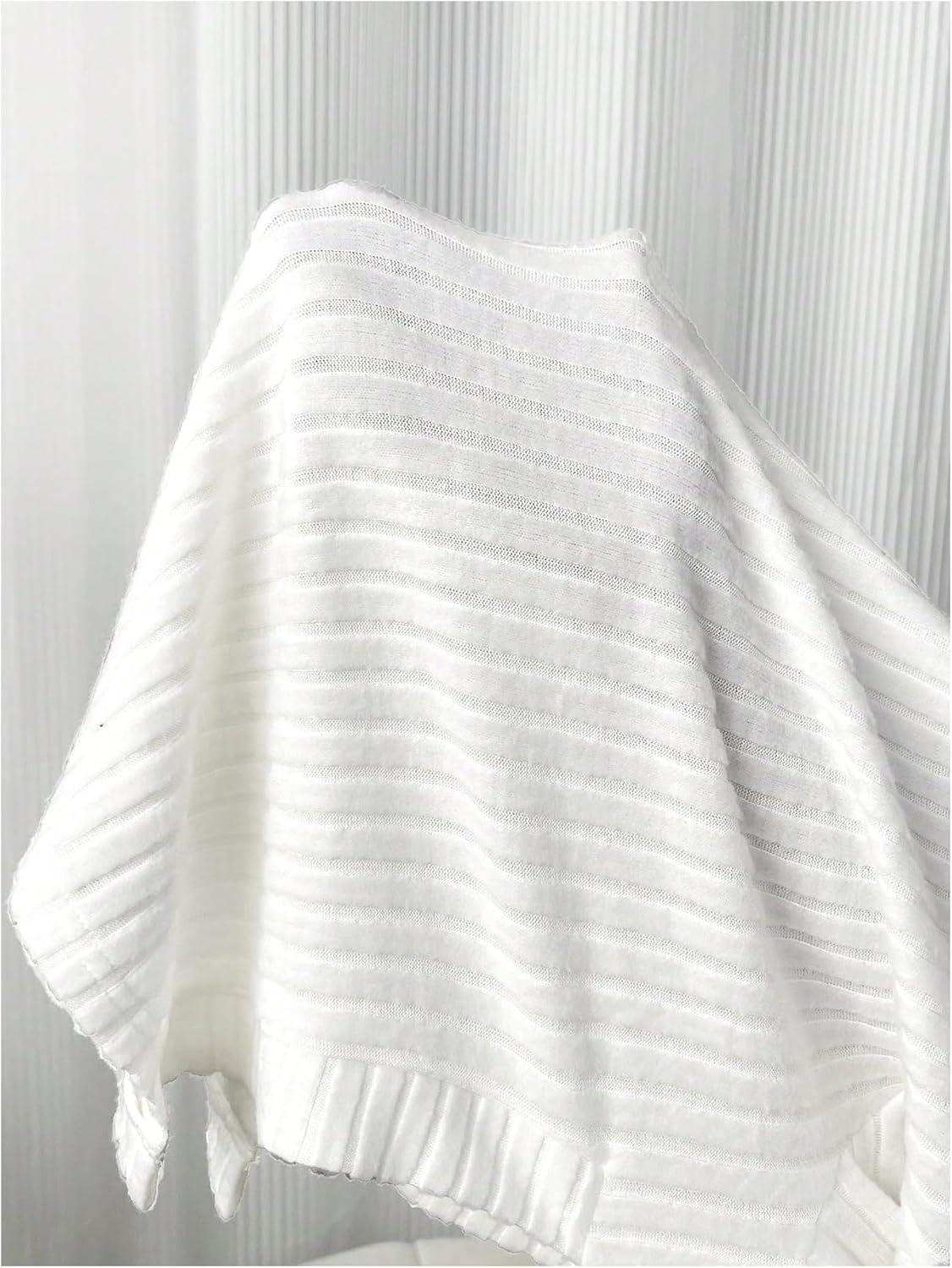 MakeMeChic Women's Maternity Tee Shirt Long Sleeve Round Neck Split Hem Rib Knitted Pregnancy Tops - Image 4