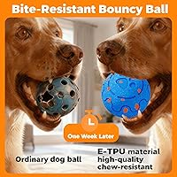 Vista 5 de Active Rolling Wicked Ball - Juguete para perros con movimiento automático y salto, evita obstáculos inteligente, material E-TPU, IP54 impermeable