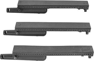 Grill Parts Gallery Replacement Cast Iron Burner for Select Centro 85-1095-6, 85-1210-2, G40202, G40204, G40205, G40200 & Thermos 461246804 Gas Models - 3 Pack