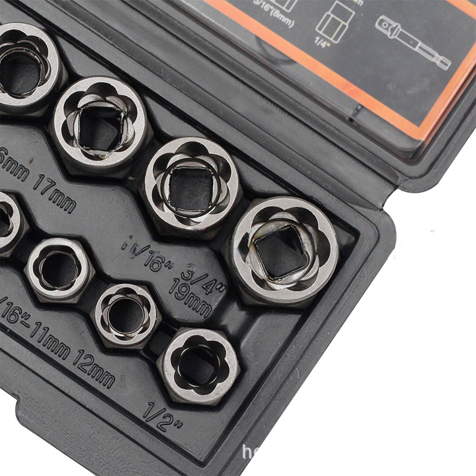 Extractor de Tornillos dañados de 14 Piezas y Juego de extractores, Herramienta de demolición fácil.
