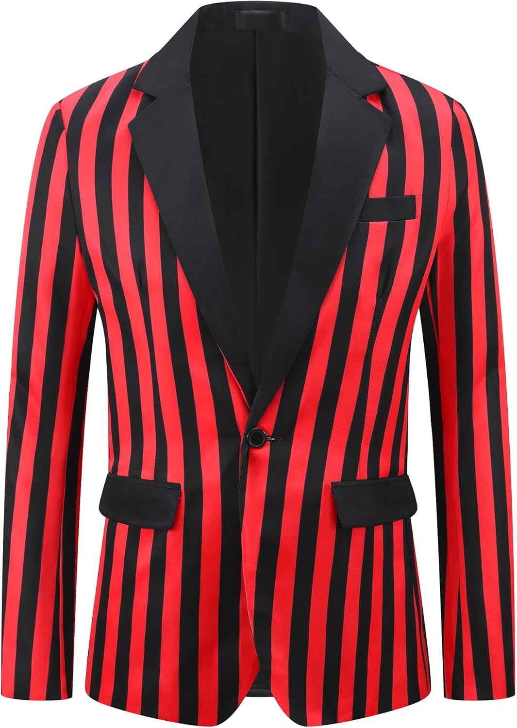 Lars Amadeus Striped Blazer for Men's Color Block Suit Jacket Business Stripes Sports Coats