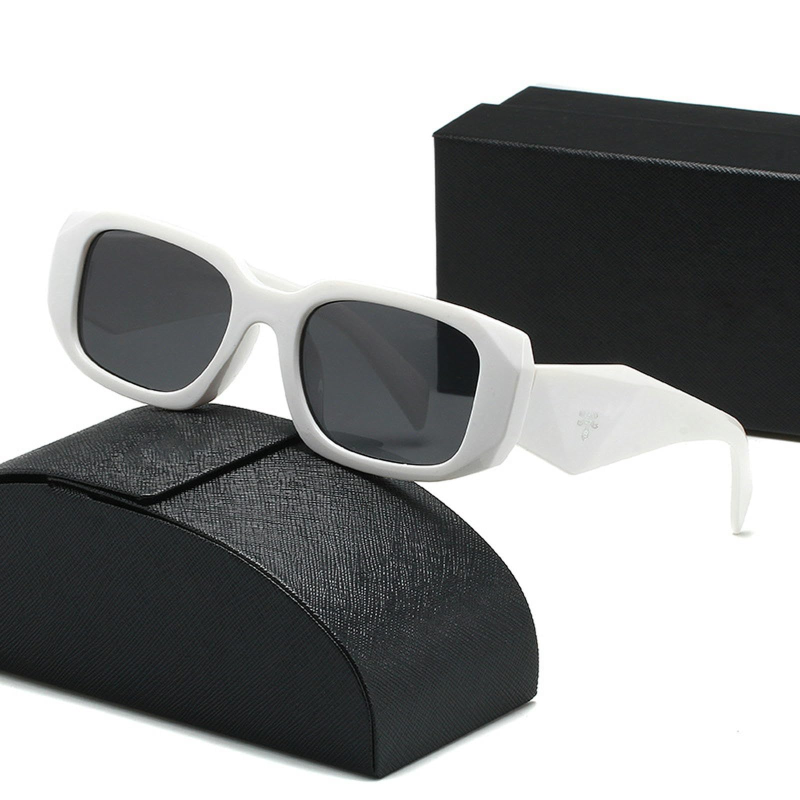 NOGRAX Okulary vintage okulary przeciwsłoneczne damskie eleganckie luksusowe kwadratowe okulary podróżne damskie na co dzień gradient retro słońce