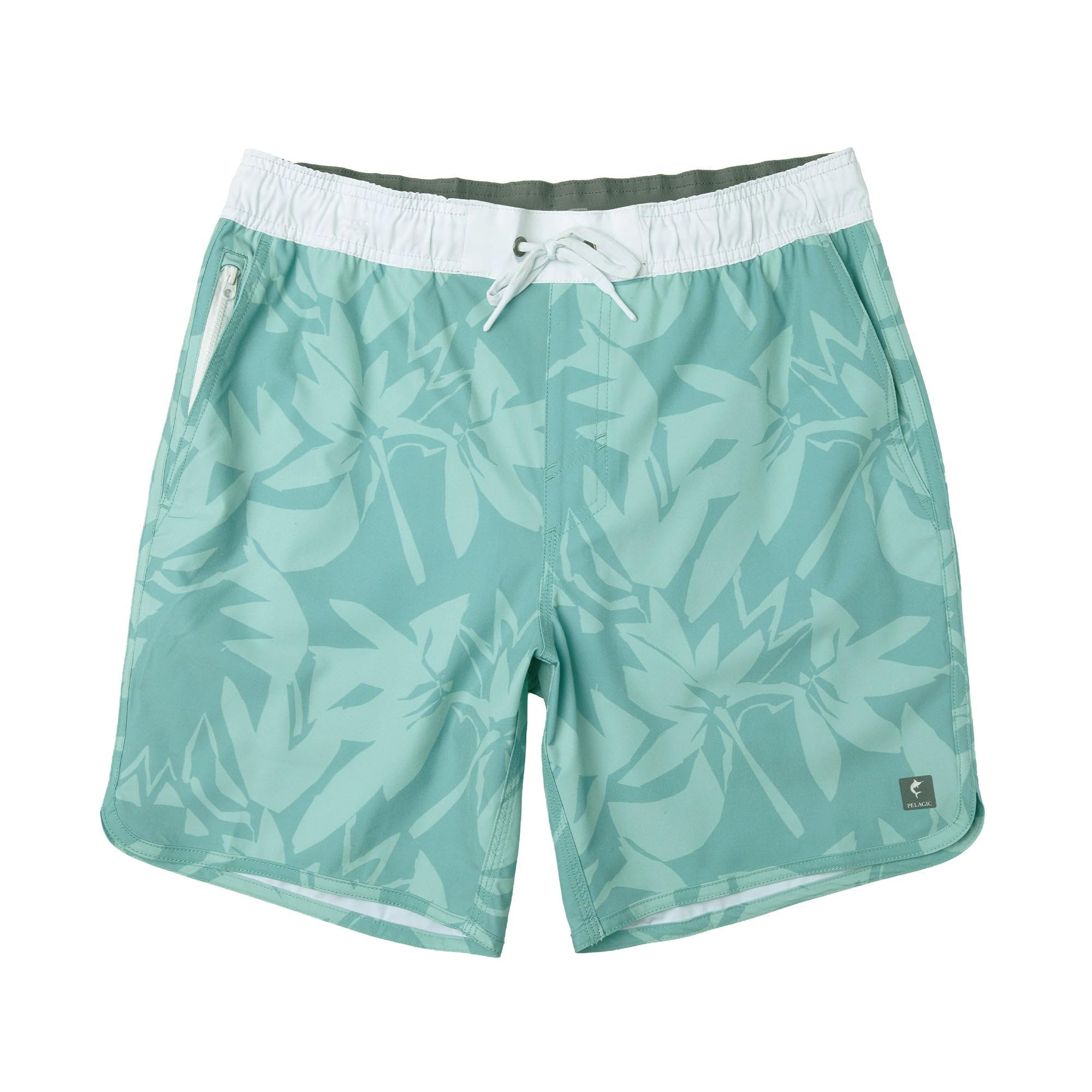 PELAGIC Downswell - Pantaloncini con elastico in vita, 45,7 cm