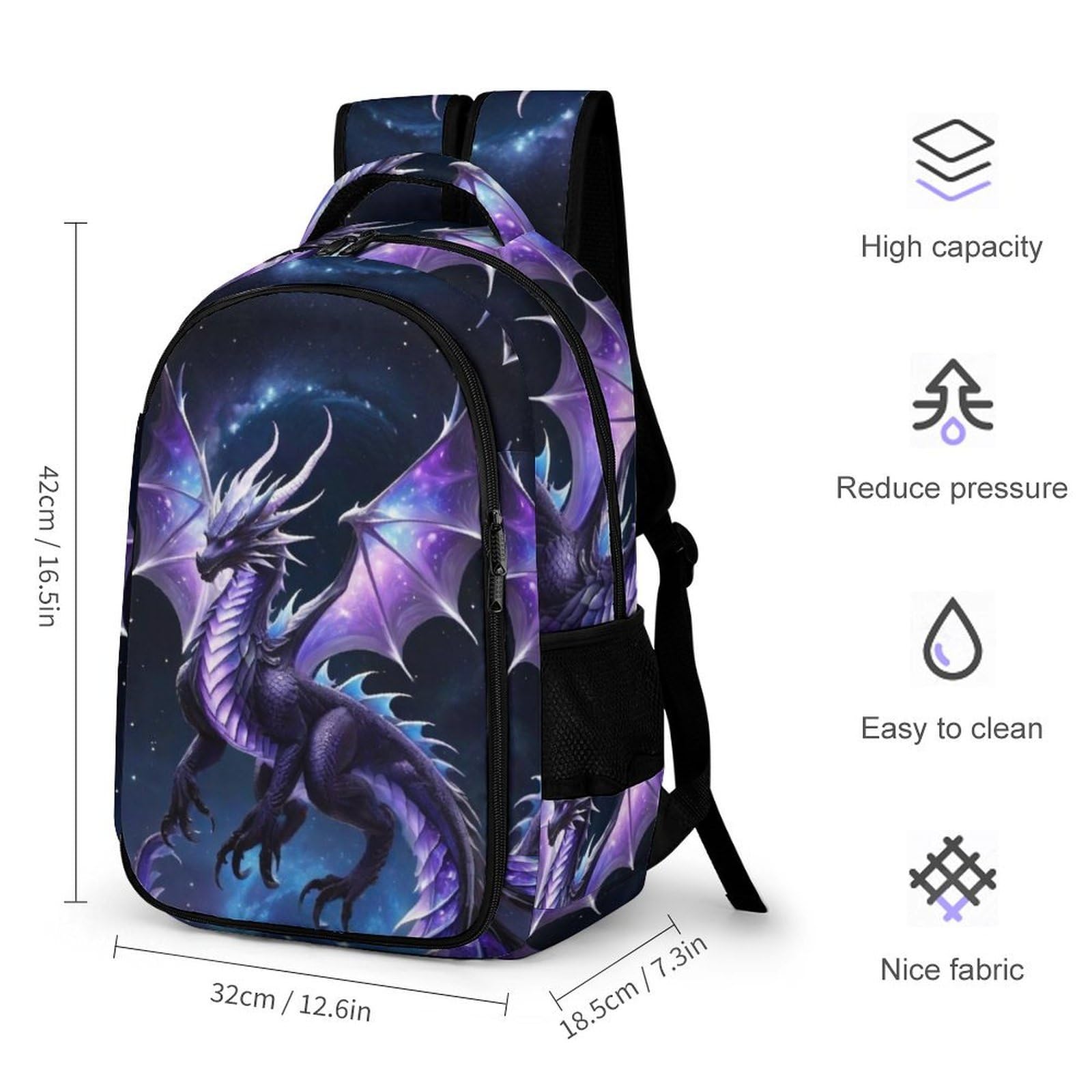 Schulrucksack Jungen Teenager Kinder Große Schule Drachen Rucksack Mädchen Schultasche Jungen 2 Bis 7 Klasse Ranzen Oder 6 Bis 15 Jahre School Bag