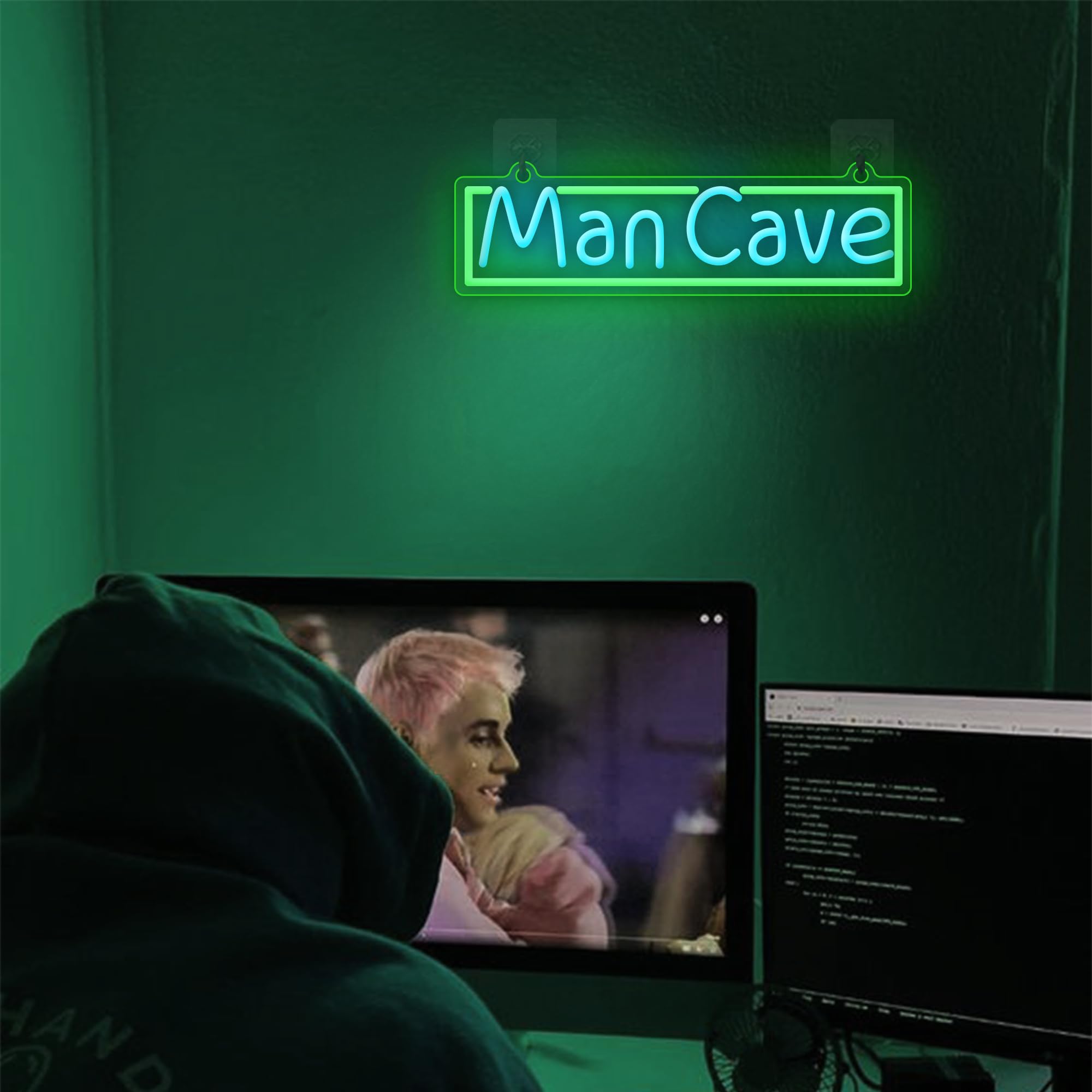 YuanDian Man Cave Neon Sign, Neon Lights for Gamer Room Wall Decor Gift Ideas for Boys Game Nephew Men Teen Son Grandson - Image 3