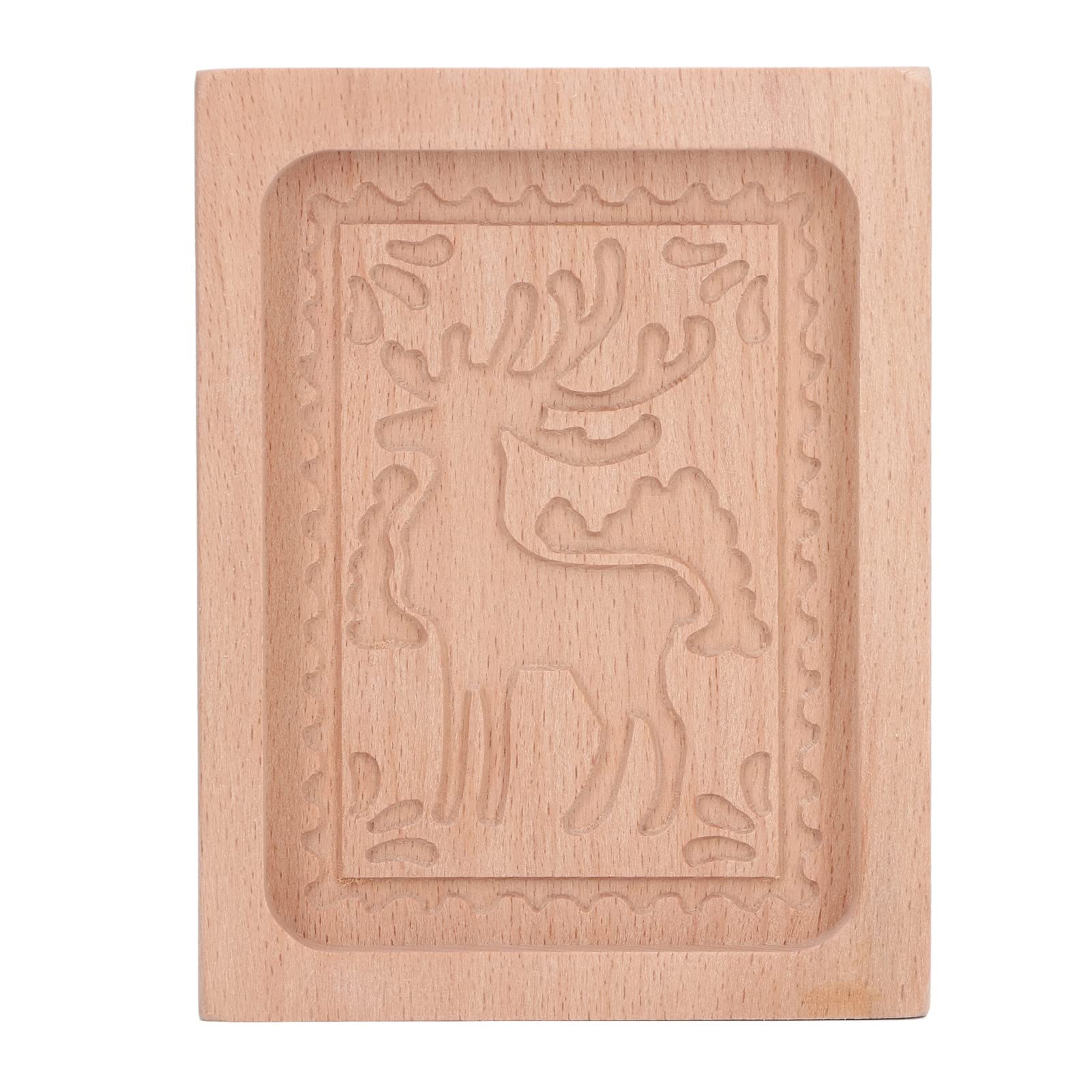 Keksausstecher, Keksformen aus Holz, Kekse, Keksform, geschnitzte, Ausstecher for Küche, Lebkuchen, Pressstempel, Prägeform, Elchform
