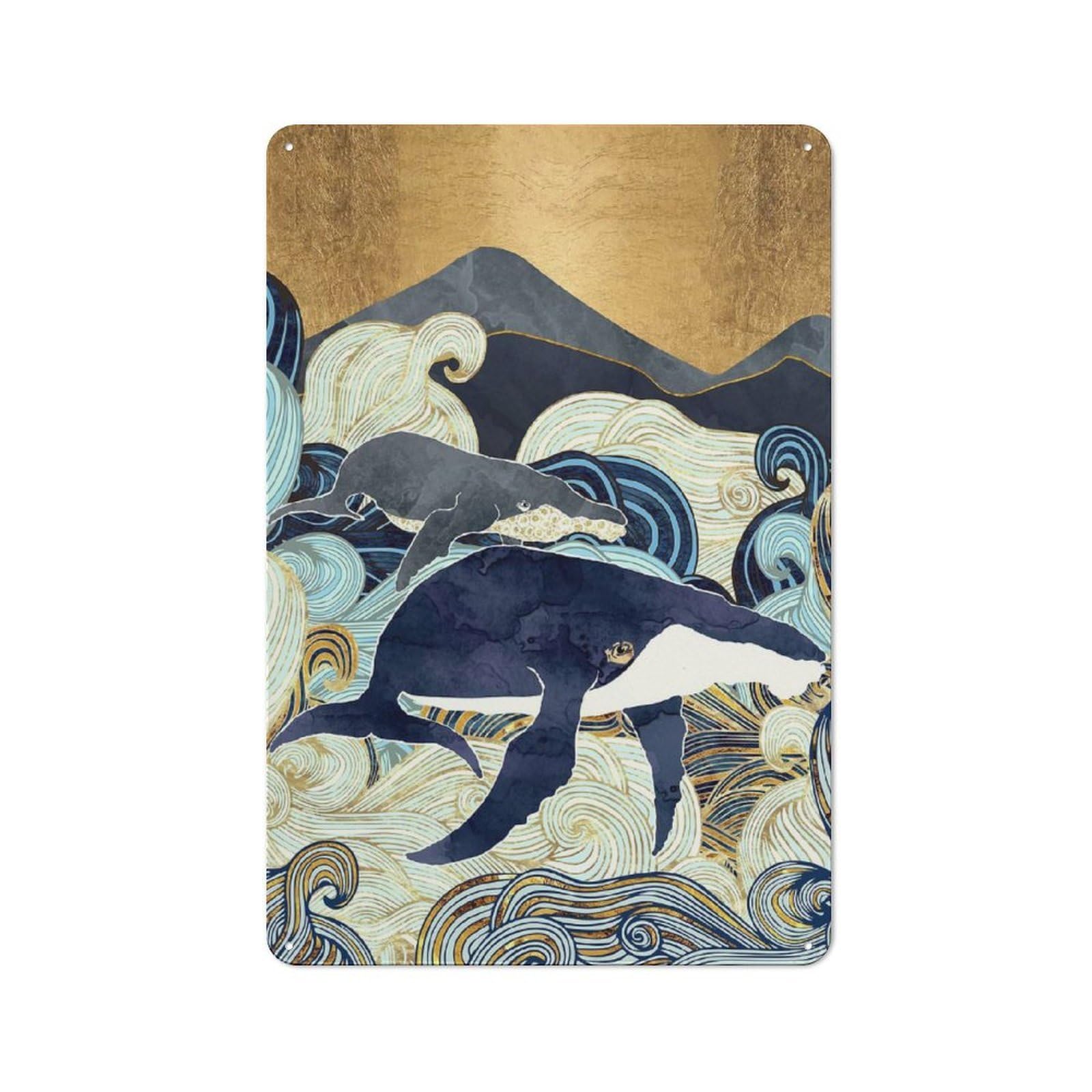 Bond IV Metal Wall Plaque 30x20cm, Simple Retro Studio Wall Plaque for Office, Study, Studio Or Hallway