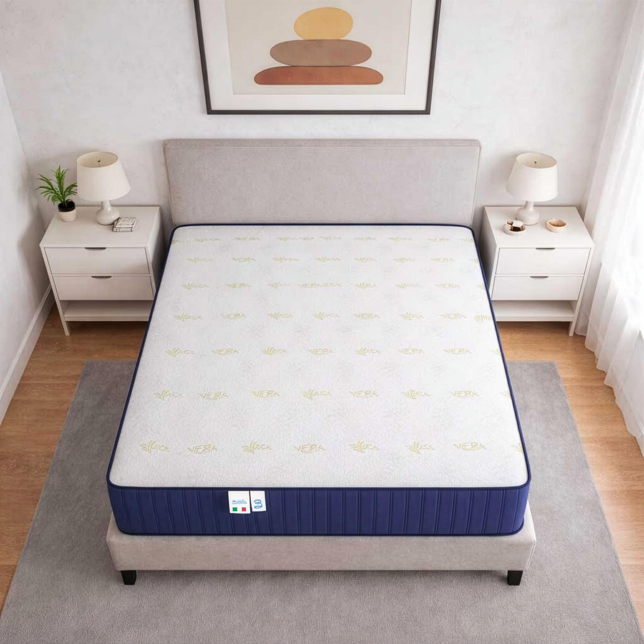 Baldiflex Materasso Memory 20 cm, Matrimoniale 160x190 cm, RelaxOne 20, Ortopedico e Ergonomico, Anallergico e Antibatterico, 100% Made in Italy