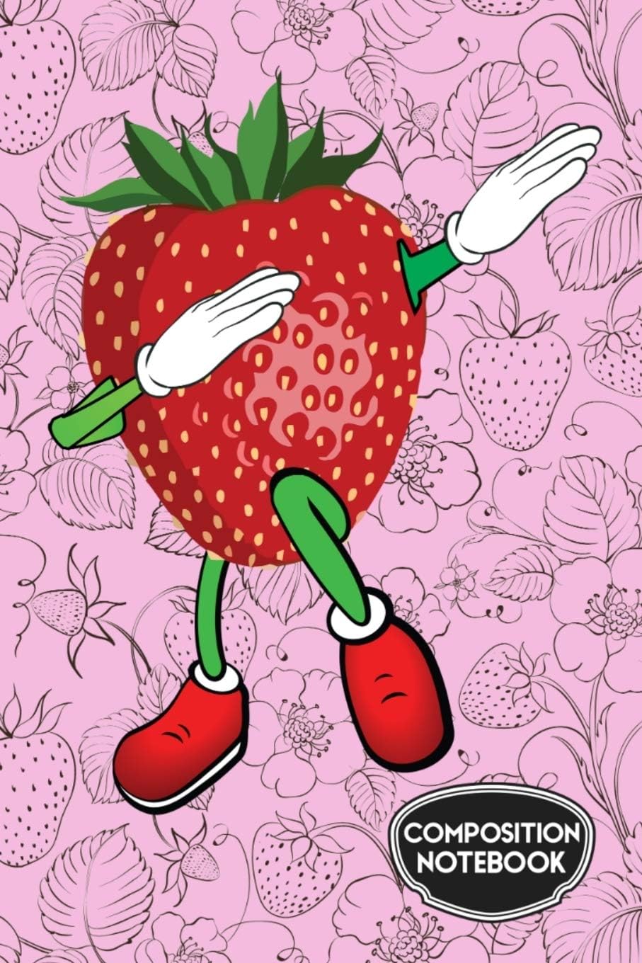 Composition Notebook: Cute Dabbing Strawberry