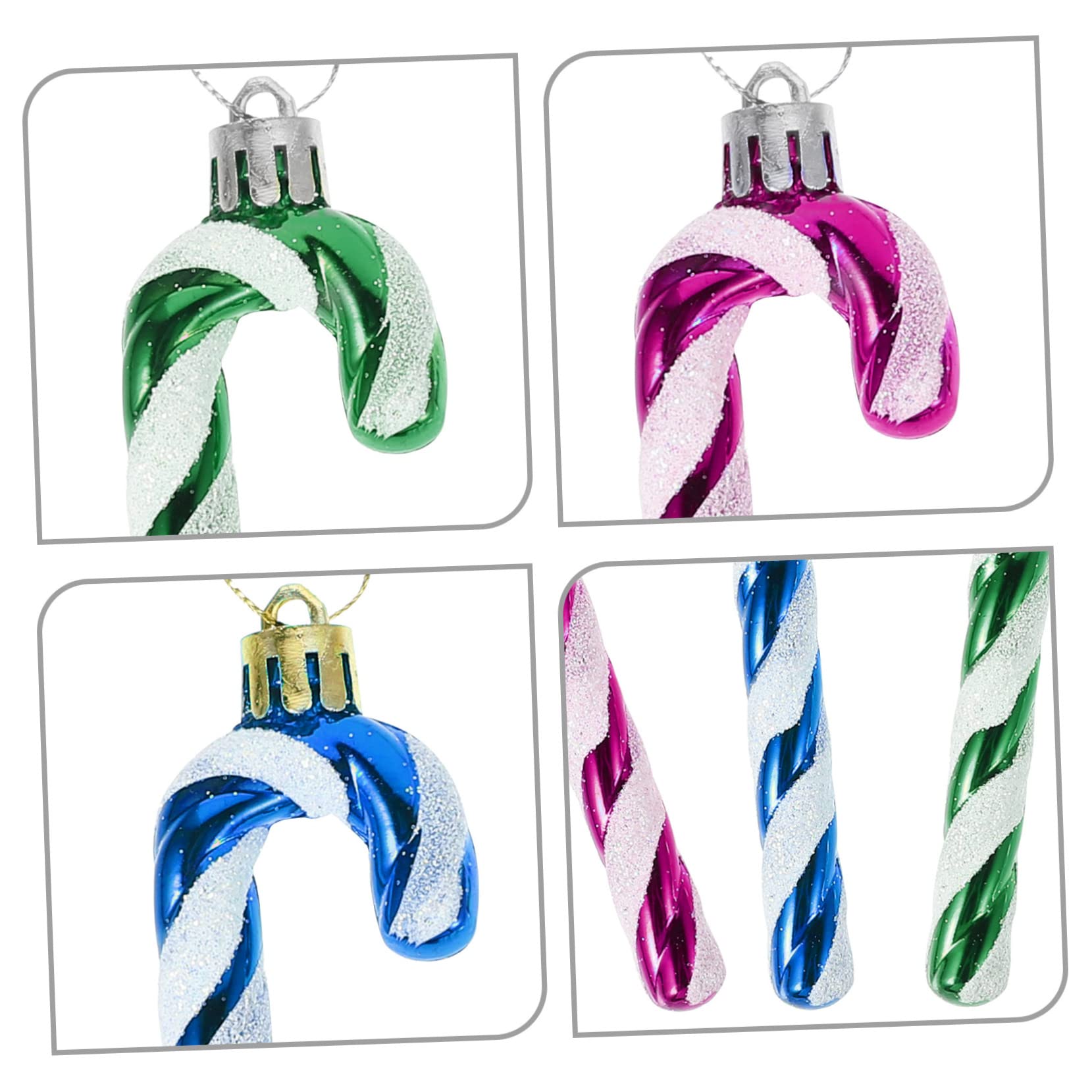 Alipis Ornamenti per Albero Festivo in Plastica 18 Pezzi Decorazioni Natalizie per Albero e Casa Addobbi Natalizi per Feste di Natale