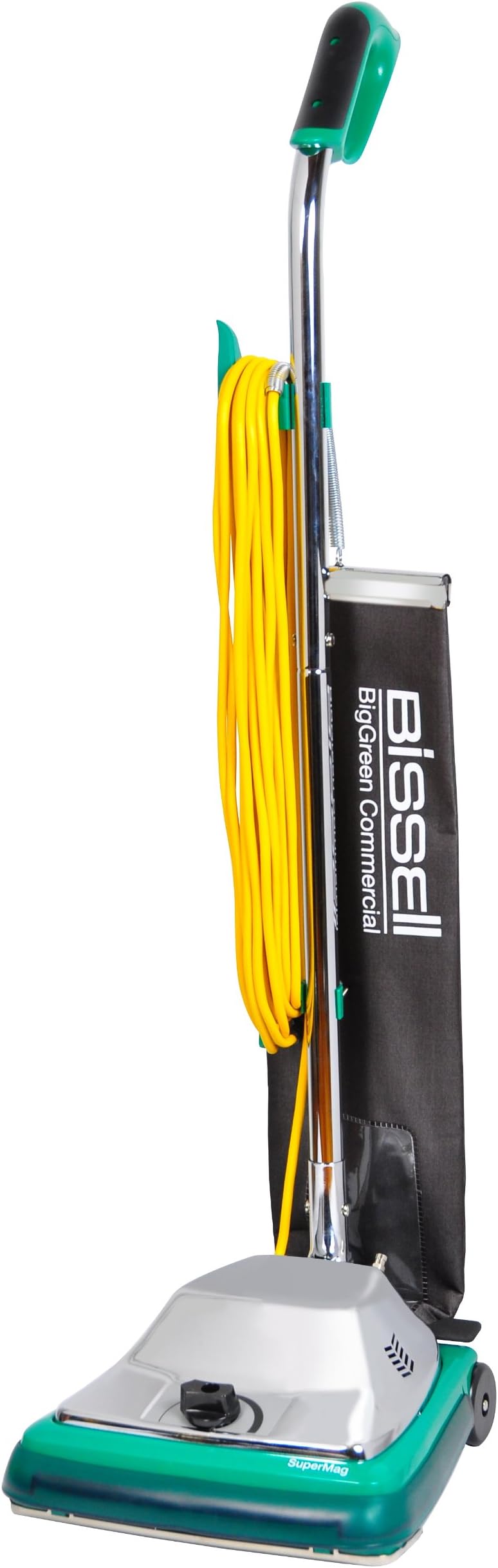 Bissell BigGreen Commercial BG101 ProShake Comfort Grip Handle Upright Vacuum with Magnet, 870W, 12" Vacuum Width