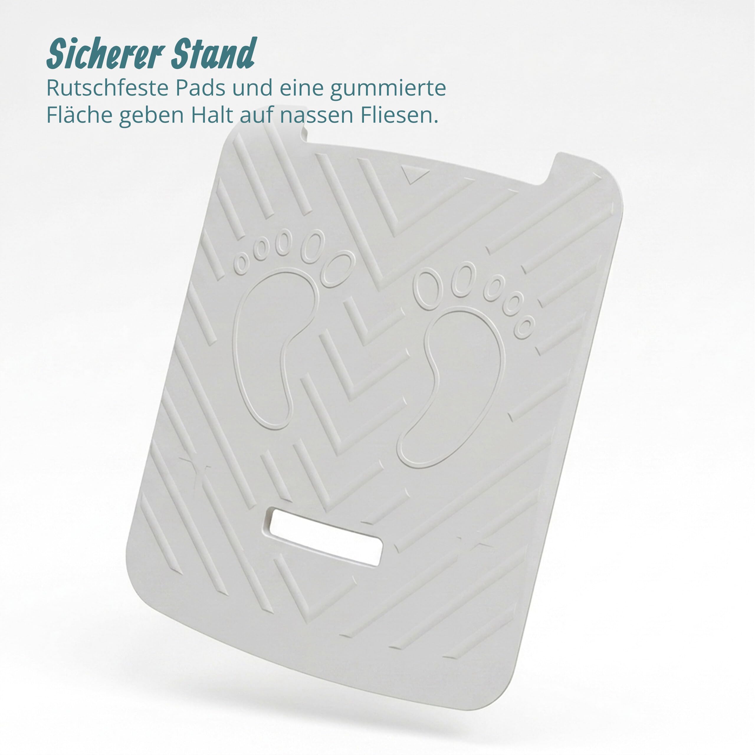 Relaxdays Baby-Duschständer höhenverstellbar, HBT: 45-67x50x40cm, grau-weiß