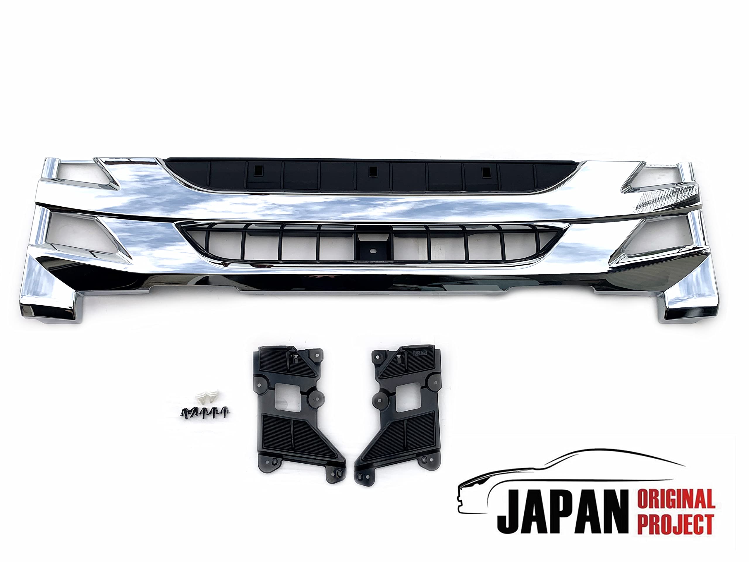 Amazon | インナーブラックメッキフロントグリル いすゞ07エルフ 