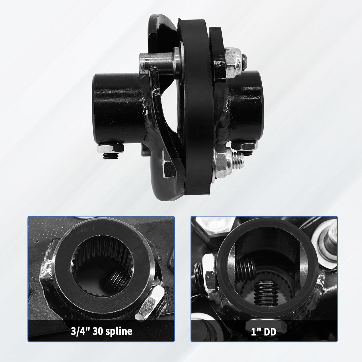 Steering Rag Joint Coupler 3/4" 30 Spline X 1" DD Universal Steering Rag Joint