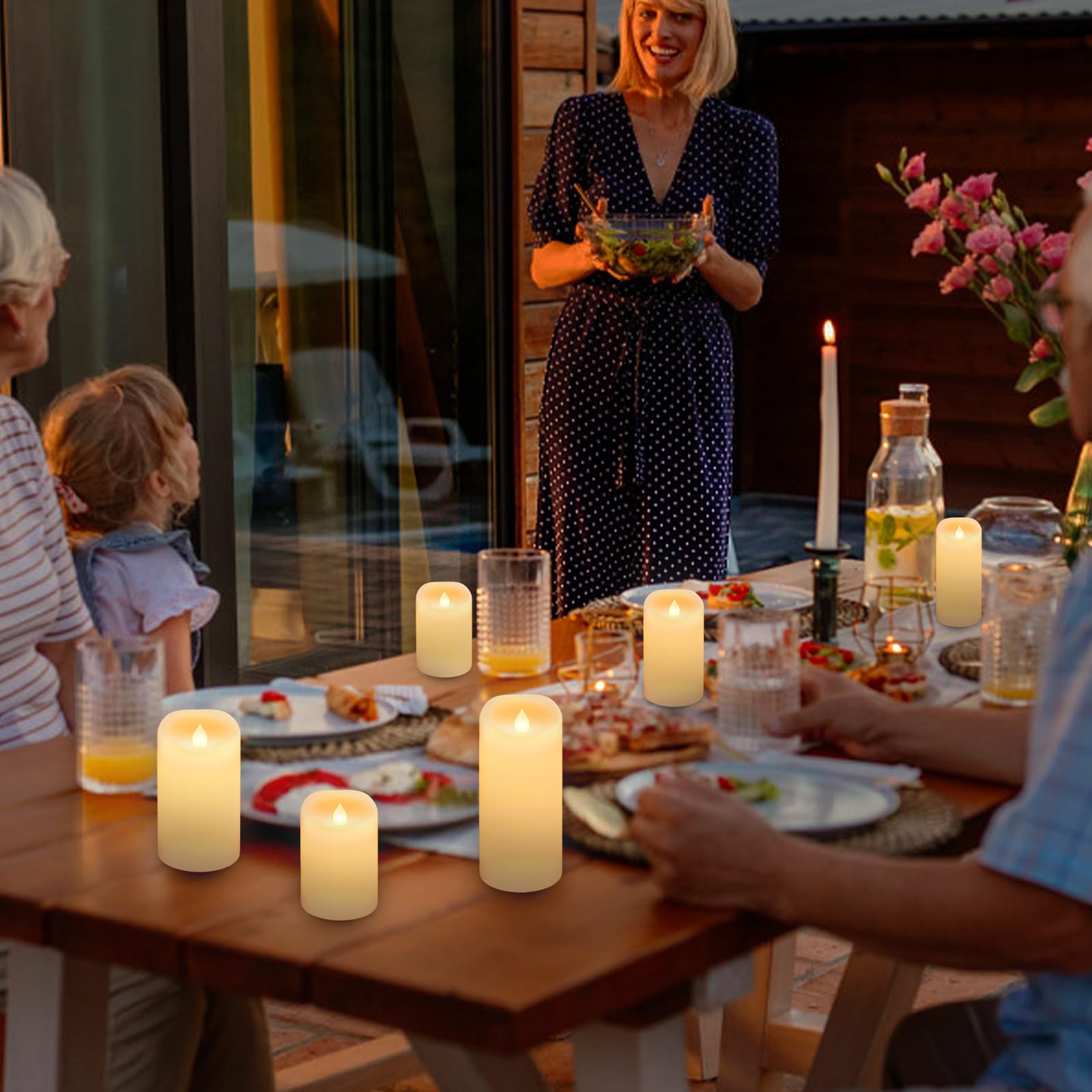Bougies LED Sans Flamme Lot De 6 Avec Télécommande - Lumière Vacillante UCAMP