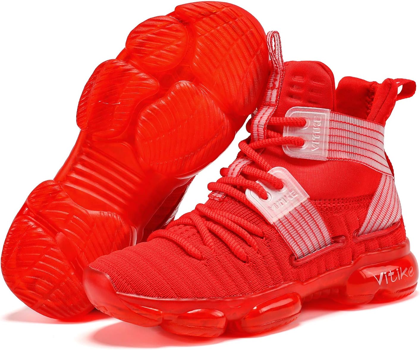 VITUOFLY Kids Basketball Shoes Boys Air Cushion Sneakers Girls Mid Top School Hoops Shoes Non-Slip Outdoor Sports Running Gym Comfortable Durable Little Kid/Big Kid - Image 6