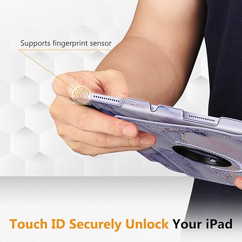 Miniatura 6 de Fintie Funda giratoria para iPad Air de 5 generación (2022)  iPad Air de 4 generación (2020) de 10.9 pulgadas con soporte para lápices, funda