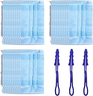 Duster Refills Bulk Disposable, 30PCS Duster Refills Bulk Disposable Duster Refills with 3 Handles, Static Dust Removal Brush Fluffy Duster Refill for Dusting Furniture, Blinds, Ceiling Fans(Blue)
