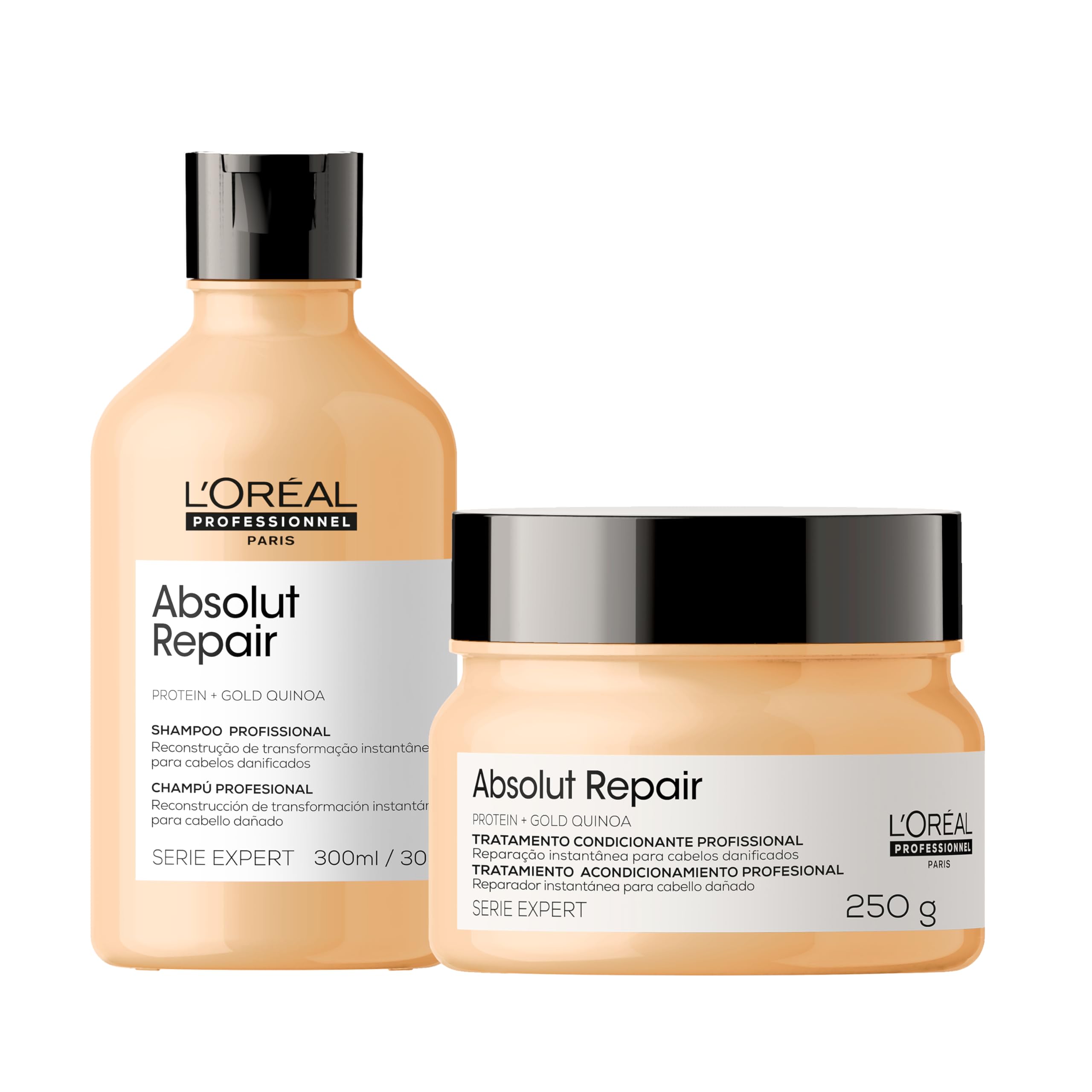 Kit L'Oréal Professionnel Shampoo Absolut Repair 300ml + Máscara ...