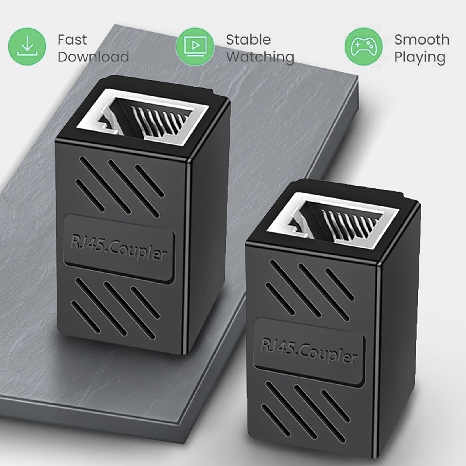 UGREEN 5 Pezzi Accoppiatore Di Rete Rj45, Connettore LAN Feina Per Estendere Cavi Ethernet - Foto 9