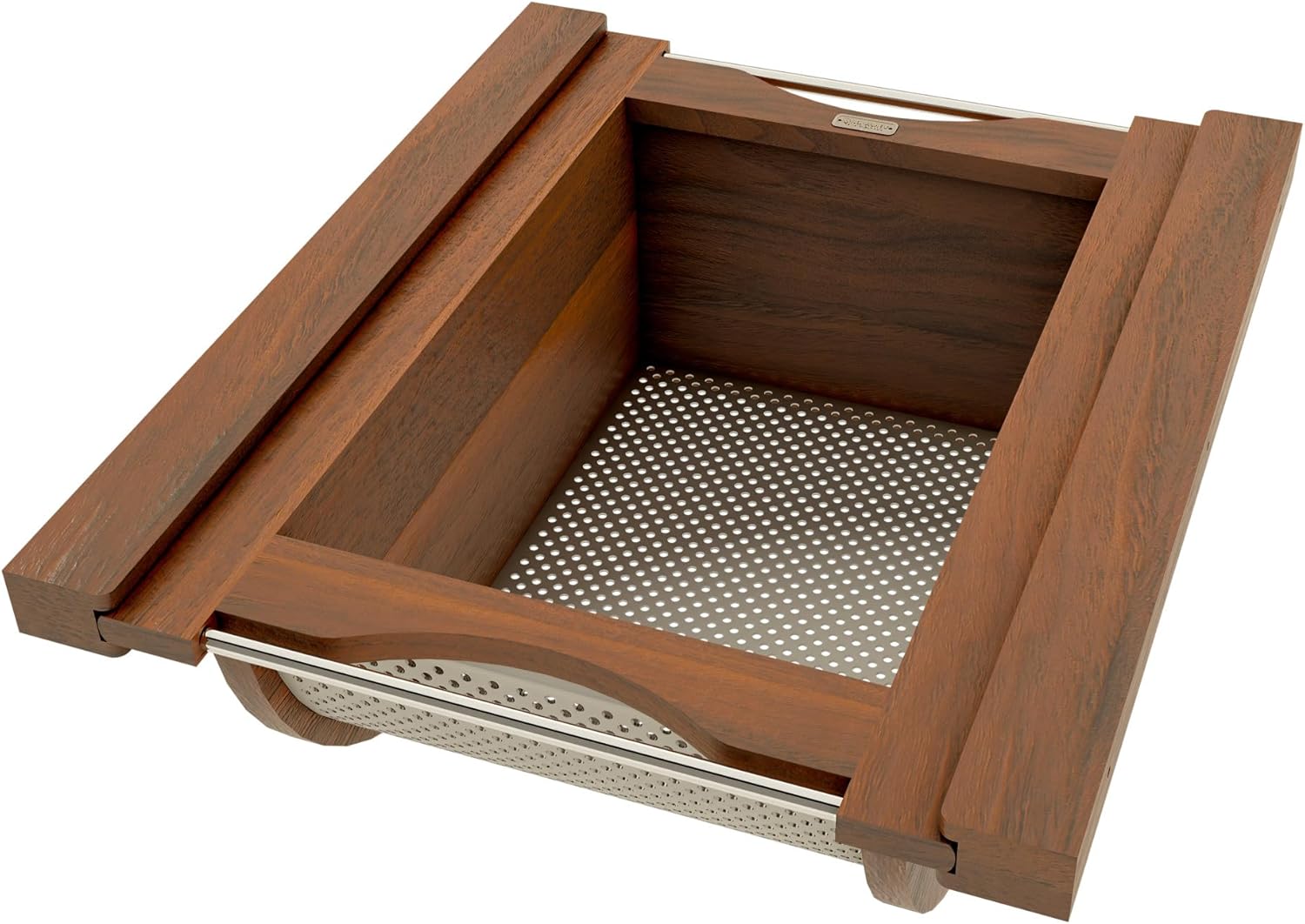 REV-A-SHELF Walnut/Stainless-Steel Produce Basket for 18” Base Cabinets